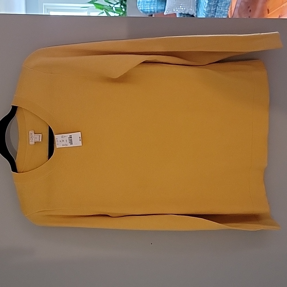 J.Crew size Medium mustard yellow sweater